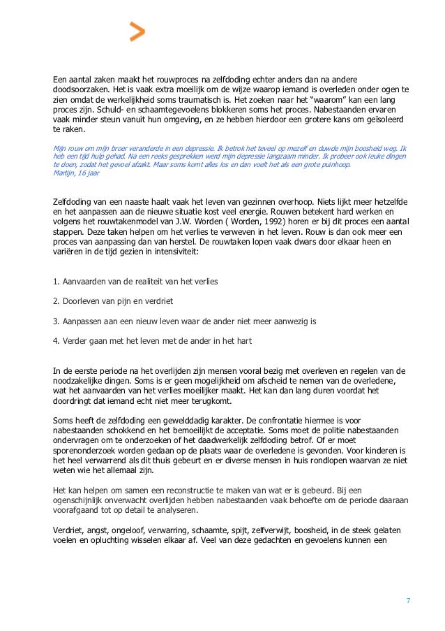 Steun Voor Ouder S En Kind Eren Na Zelfdoding M Van T Erve P Wi