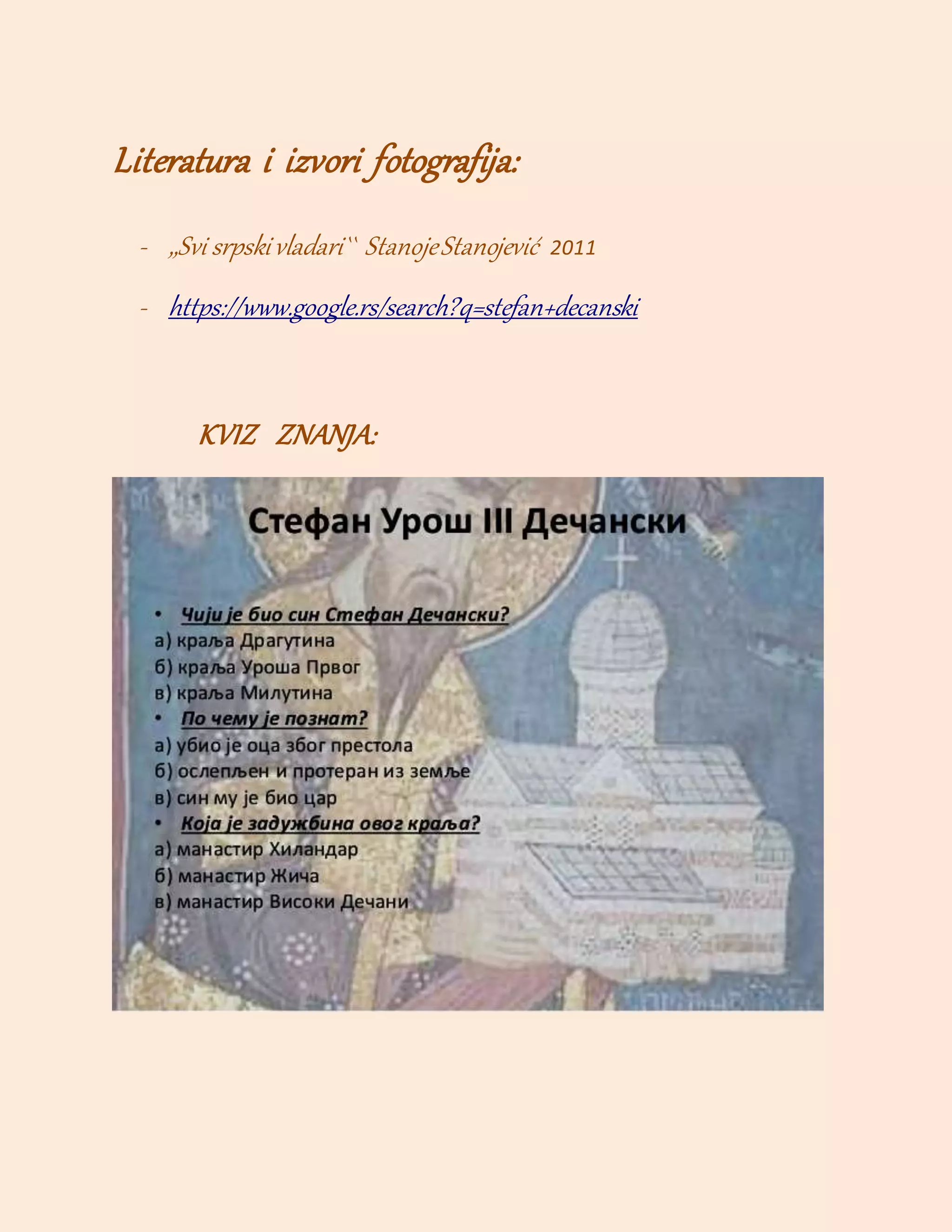 Stefan Uroš III Dečanski PDF