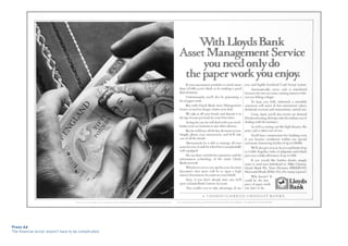 Press Ad
The financial sector doesn’t have to be complicated.
 
