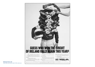 National Press Ad
Hey look! No action shot of the rally car.
 