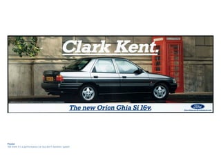 Poster
Tell them it’s a performance car but don’t mention ‘speed’.
 