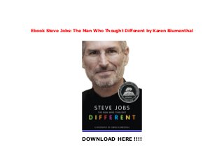steve jobs by karen blumenthal steve jobs by karen blumenthal