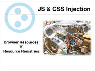 JS & CSS Injection




Browser Resources
        ❦
Resource Registries
 