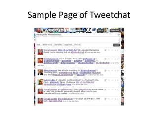 Sample Page of Tweetchat
 