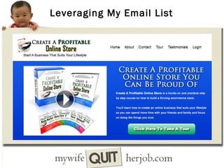 Leveraging My Email List

 