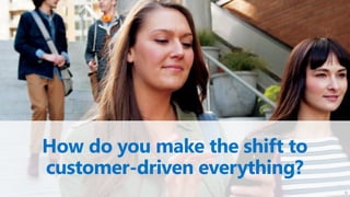 How do you make the shift to
customer-driven everything?
12
 