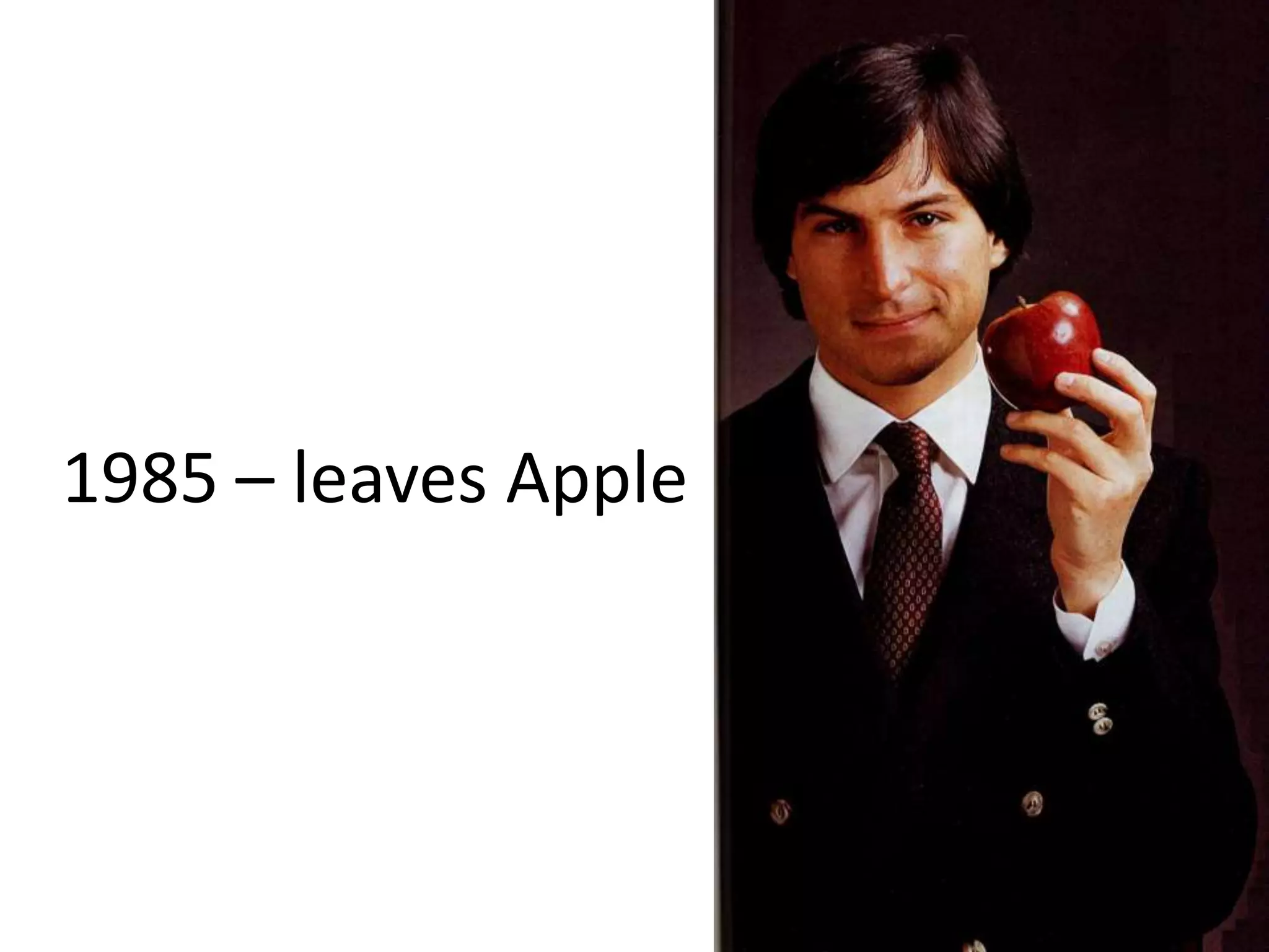 1985 – leaves Apple