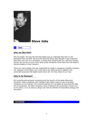 Steve jobs
