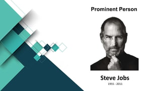 Steve Jobs
Prominent Person
1955 - 2011
 