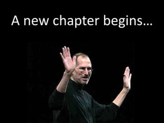 A new chapter begins…