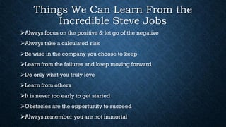 Steve jobs life and achievements | PDF