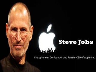 Steve Jobs

Entrepreneur, Co-Founder and Former CEO of Apple Inc.
 