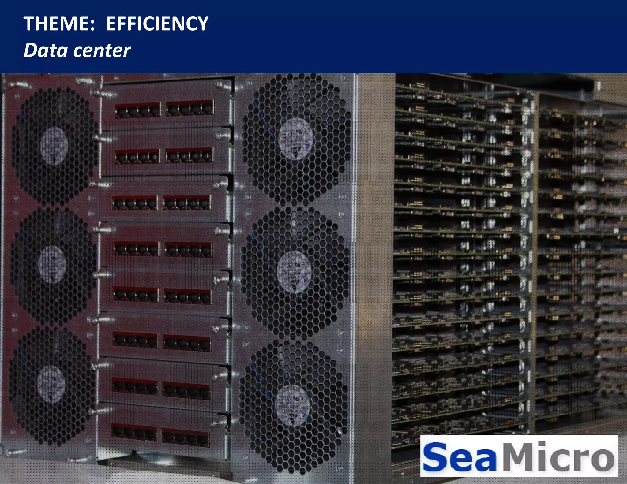 THEME:  EFFICIENCY
Data center
 