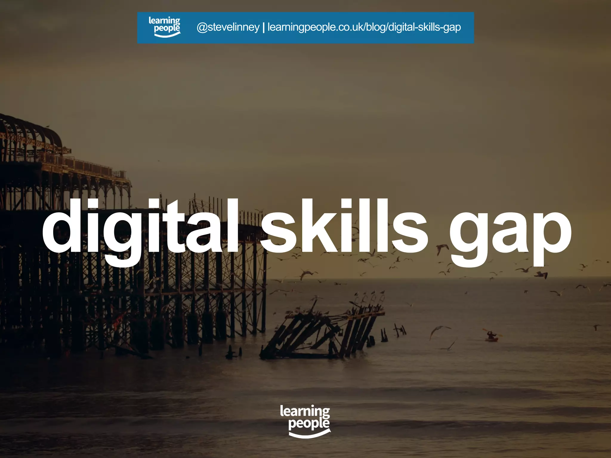 digital skills gap
@stevelinney | learningpeople.co.uk/blog/digital-skills-gap
 