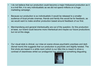 Steve Lowe - Evaluation