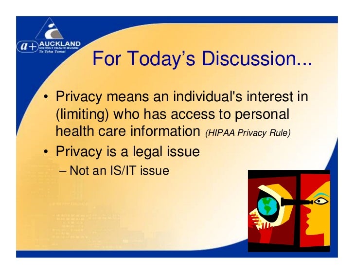 Electronic Health Record Privacy CIO's Perspective