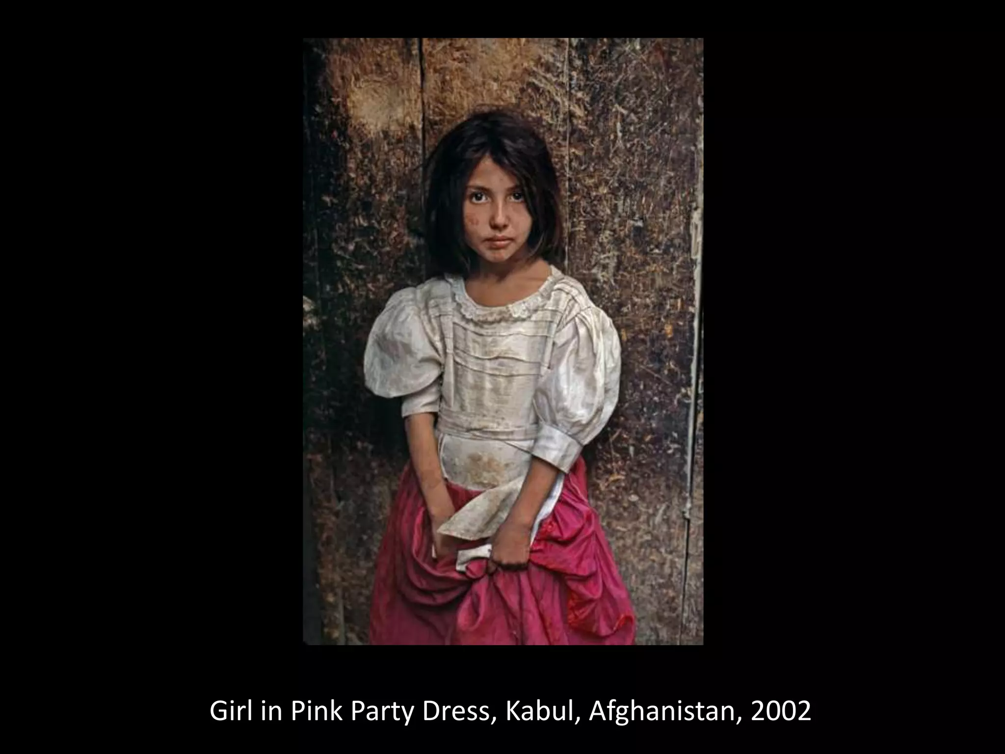Girl in Pink Party Dress, Kabul, Afghanistan, 2002