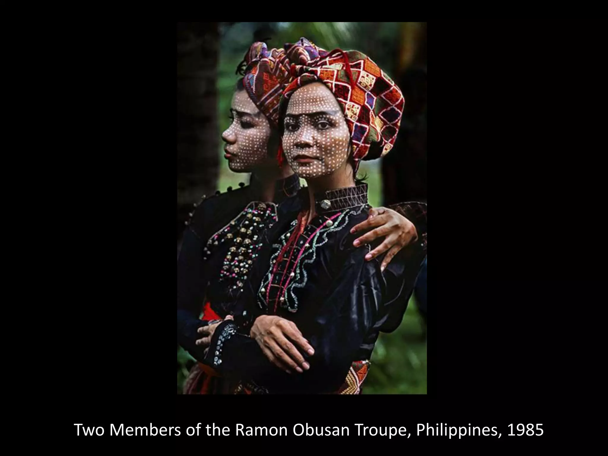 Two Members of the Ramon Obusan Troupe, Philippines, 1985