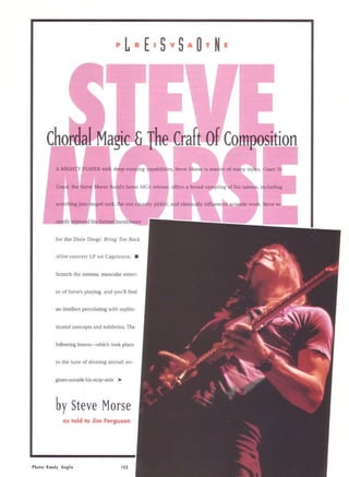 Steve morse   chordal technique and the craft of composition