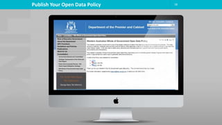 18Publish Your Open Data Policy
 