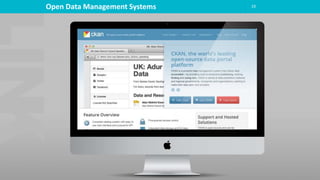 19Open Data Management Systems
 