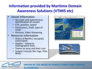 Vessel tracking, coastal surveillance and other navigational aids ...