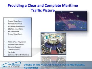 Vessel tracking, coastal surveillance and other navigational aids ...