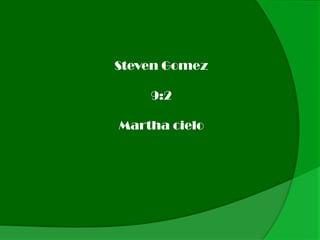 Steven Gomez

    9:2

Martha cielo
 