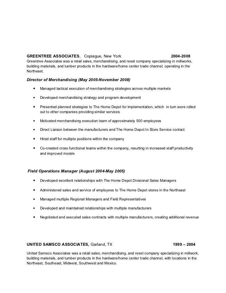 sample sales and marketing resume