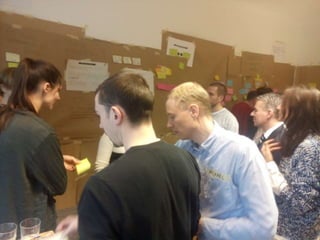 Impressionen des Intensivworkshops "Design Thinking" mit Dr. Steven Ney