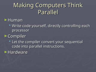 Human Compiler Stevens Multiprocessing system powerpoint slides .ppt