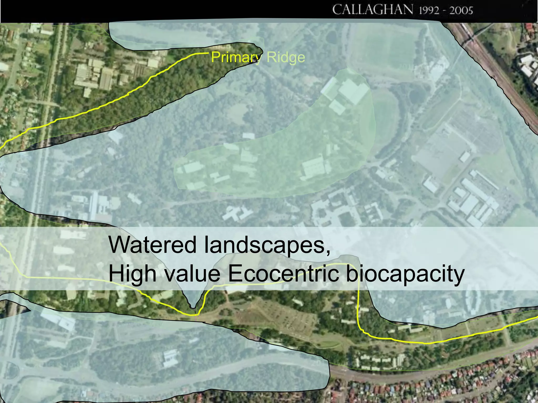 Primary Ridge

Watered landscapes,
High value Ecocentric biocapacity

 