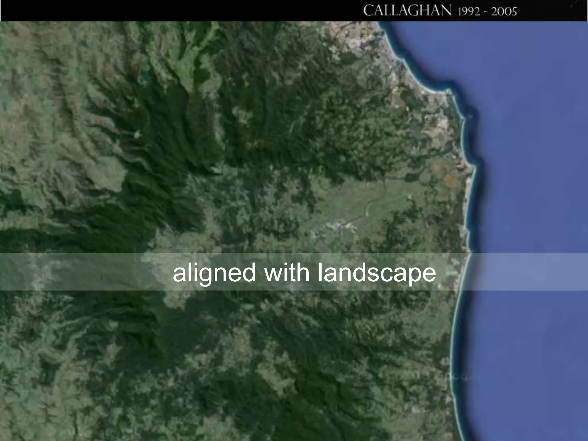 aligned with landscape

 