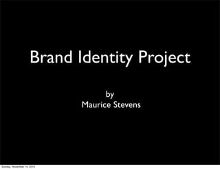 Stevens maurice brand identity project 