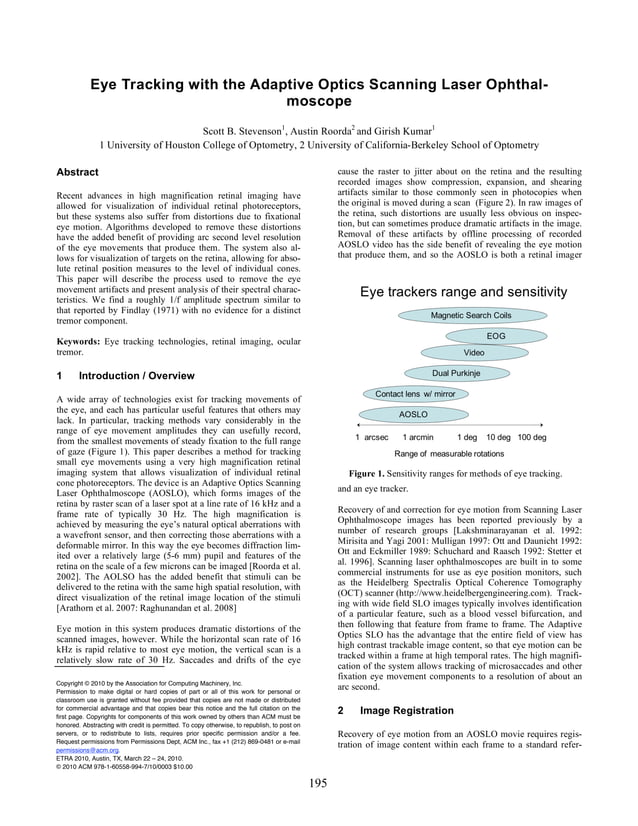 Stevenson Eye Tracking With The Adaptive Optics Scanning Laser Ophthalmoscope PDF