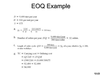 EOQ Example
12-23
 
