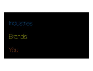 Industries
Brands
You
 