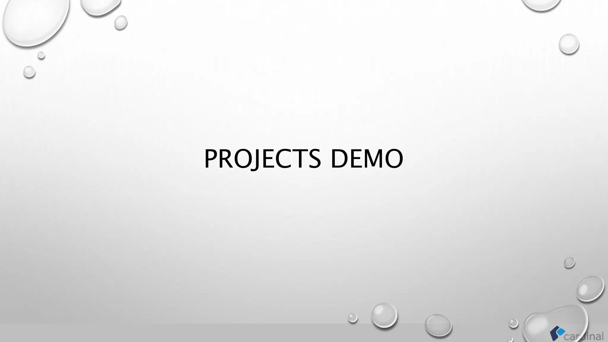PROJECTS DEMO
 