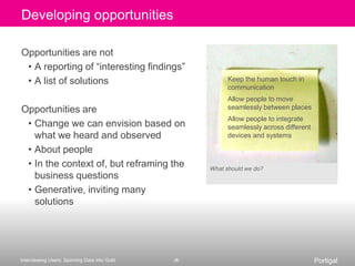 Stay in the exercise!Group debrief