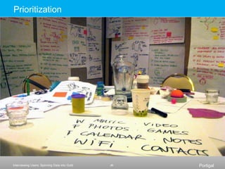 DTDT: Analysis vs. SynthesisCombining multiple pieces into something new e.g., developing themes, implications, opportunitiesSynthesisAnalysisBreak large piece(s) into smaller ones in order to make sensee.g., interviews, transcripts into anecdotes, stories