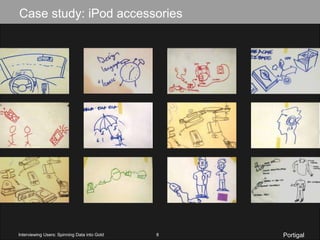 Case study: iPod accessoriesPortigalInterviewing Users: Spinning Data into Gold8