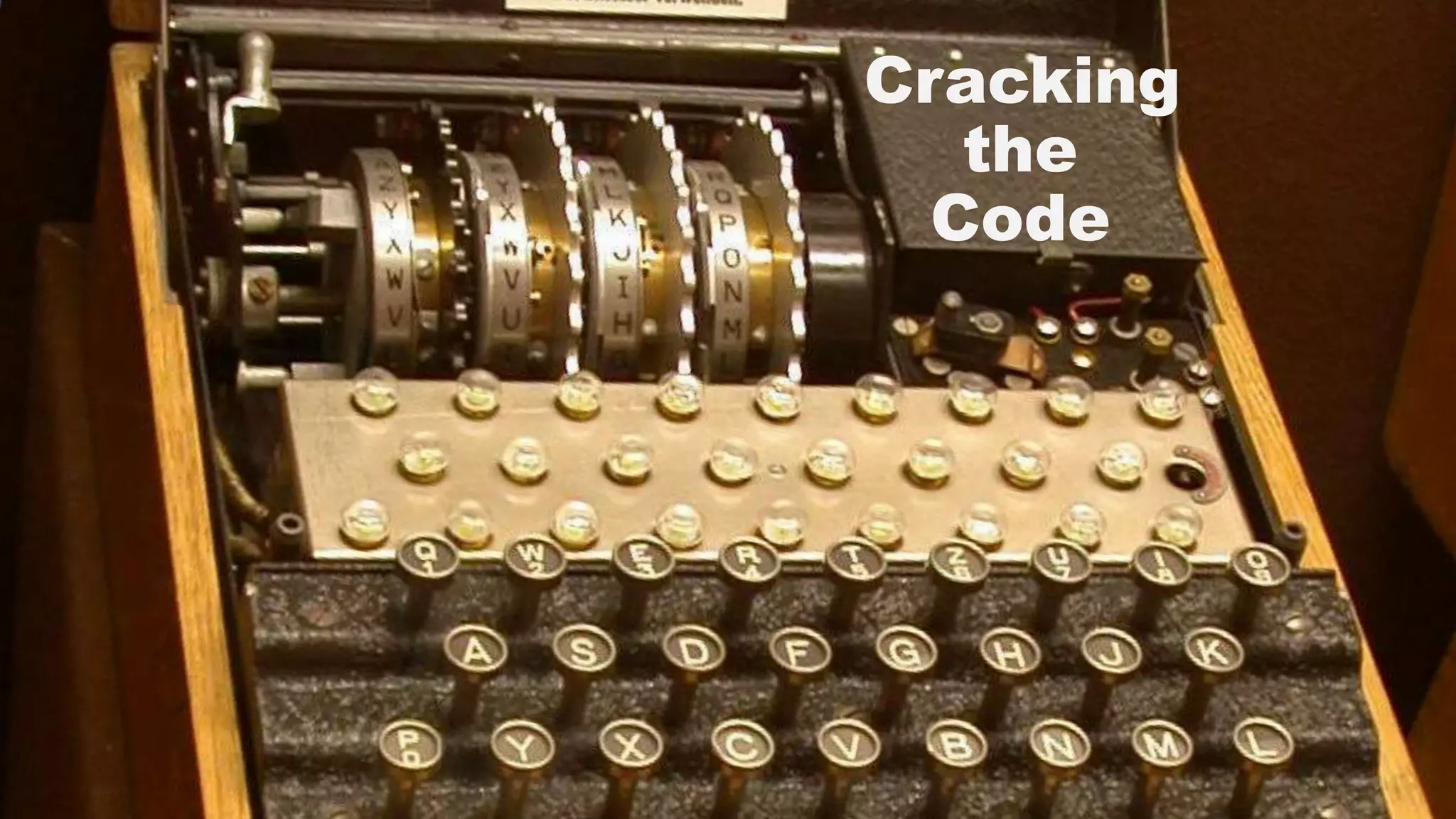 8
Cracking
the
Code
 