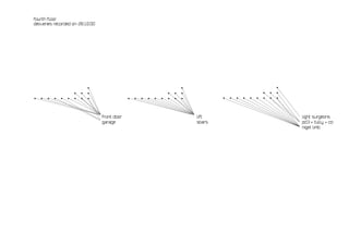 fourth floor
deliveries recorded on 28.10.00




                                •                                                •                                            •
                        •   •   •                                        •   •   •                                    •   •   •
•   •   •   •   •   •   •   •   •                •   •   •   •   •   •   •   •   •            •   •   •   •   •   •   •   •   •



                                    front door                                       lift                                         light surgeons
                                    garage                                           stairs                                       pd3 + tully + co
                                                                                                                                  nigel limb
 
