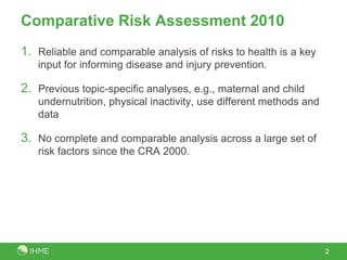 A comparative risk assessment of burden of disease and injury ...