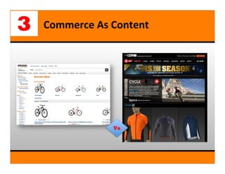 3   Commerce	
  As	
  Content




                    Vs
                         .
 