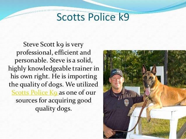 scotts police k9