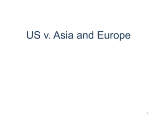 US v. Asia and Europe
3
 