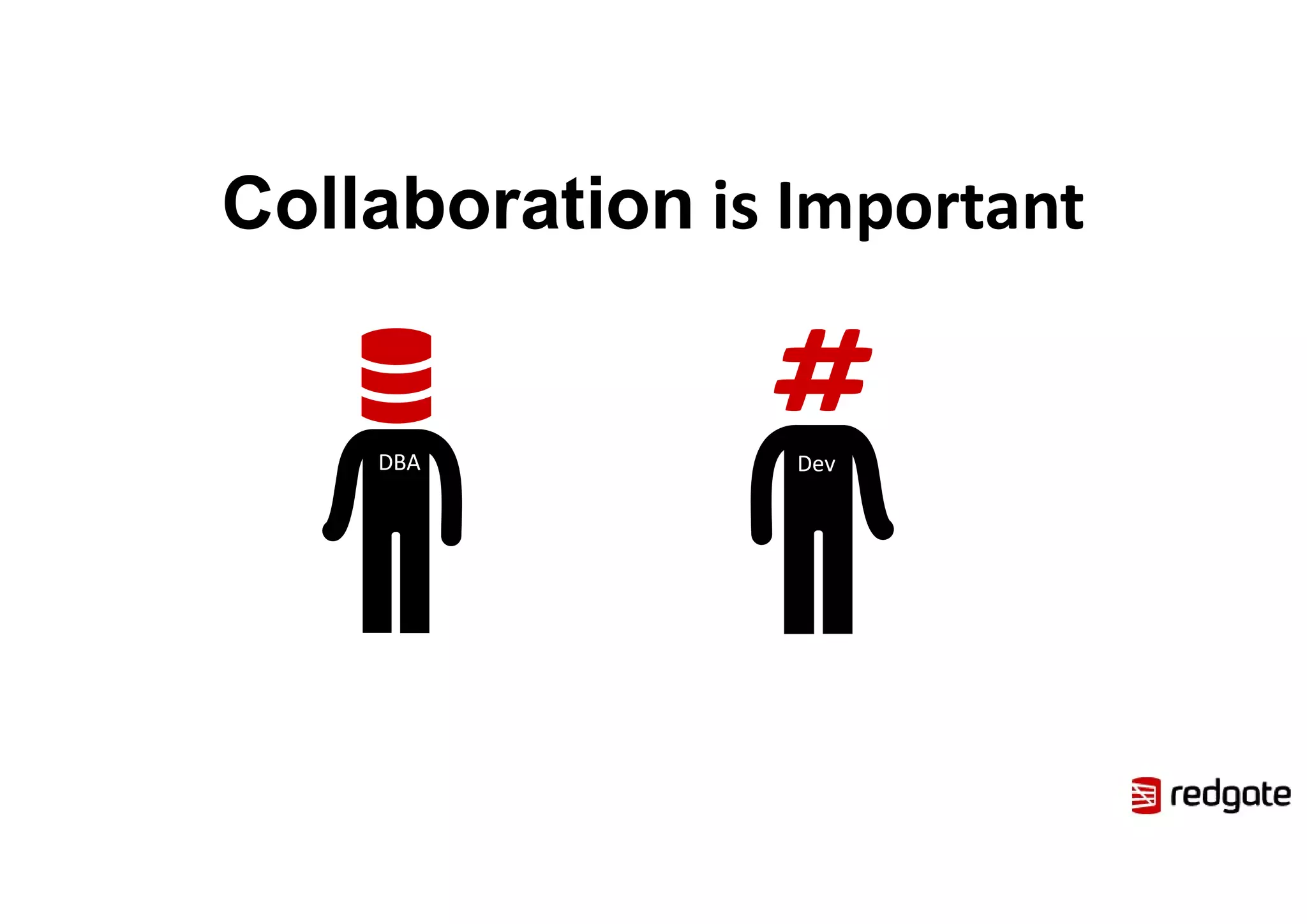 DBA Dev
Collaboration is Important
 