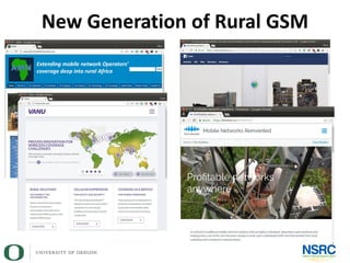 New Generation of Rural GSM
 