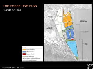 THE PHASE ONE PLAN   Land Use Plan November 1, 2007  - Structures 
